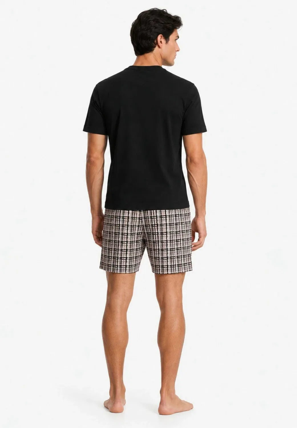 Пижамный комплект Pigiama uomo set - пижамный комплект Emporio Armani, Nero Rosa — фото 2