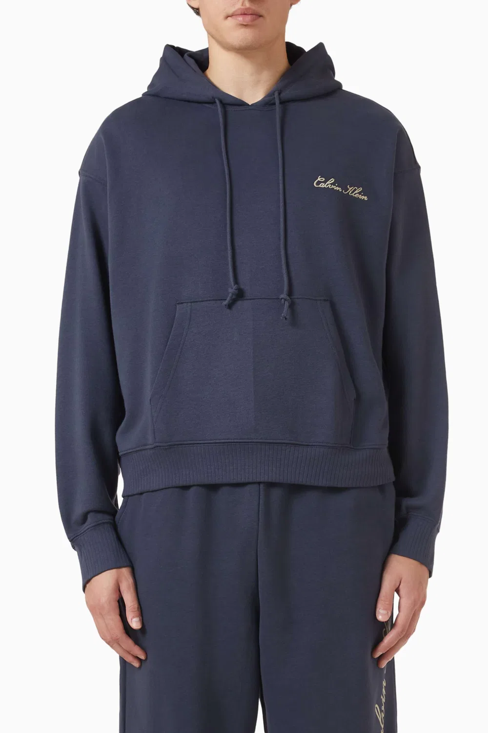 Худи с принтом скрипт French Terry Calvin Klein
