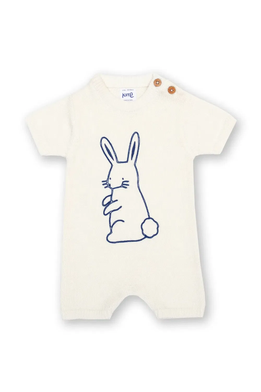 Детский вязаный боди-комбинезон Baby bunnybob Kite, Cream