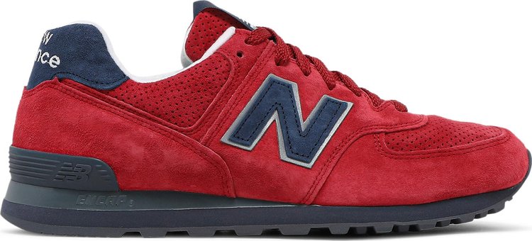 Кроссовки New Balance 574 Made In USA 'Red Blue', красный - фото