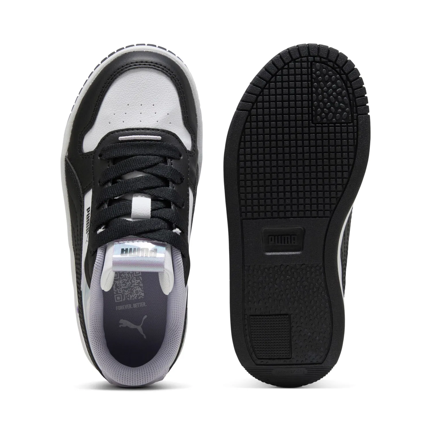 Детские кроссовки с SOFTFOAM+ демифологией Carina Street PUMA, White/Black/Lilac Crush — фото 4