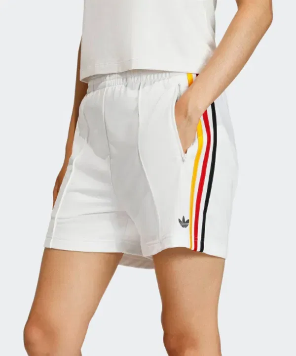 Шорты Firebird Classic, Adidas, белый, золотистый, красный — фото 3