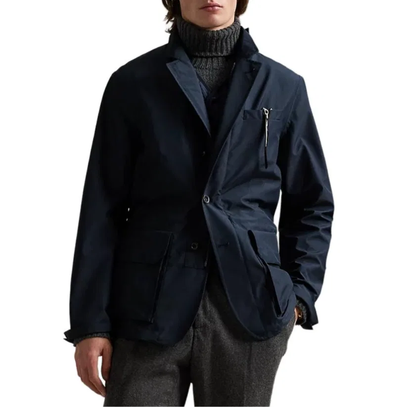 Мужской однобортный пиджак Polo Ralph Lauren, Marine Blue — фото 3