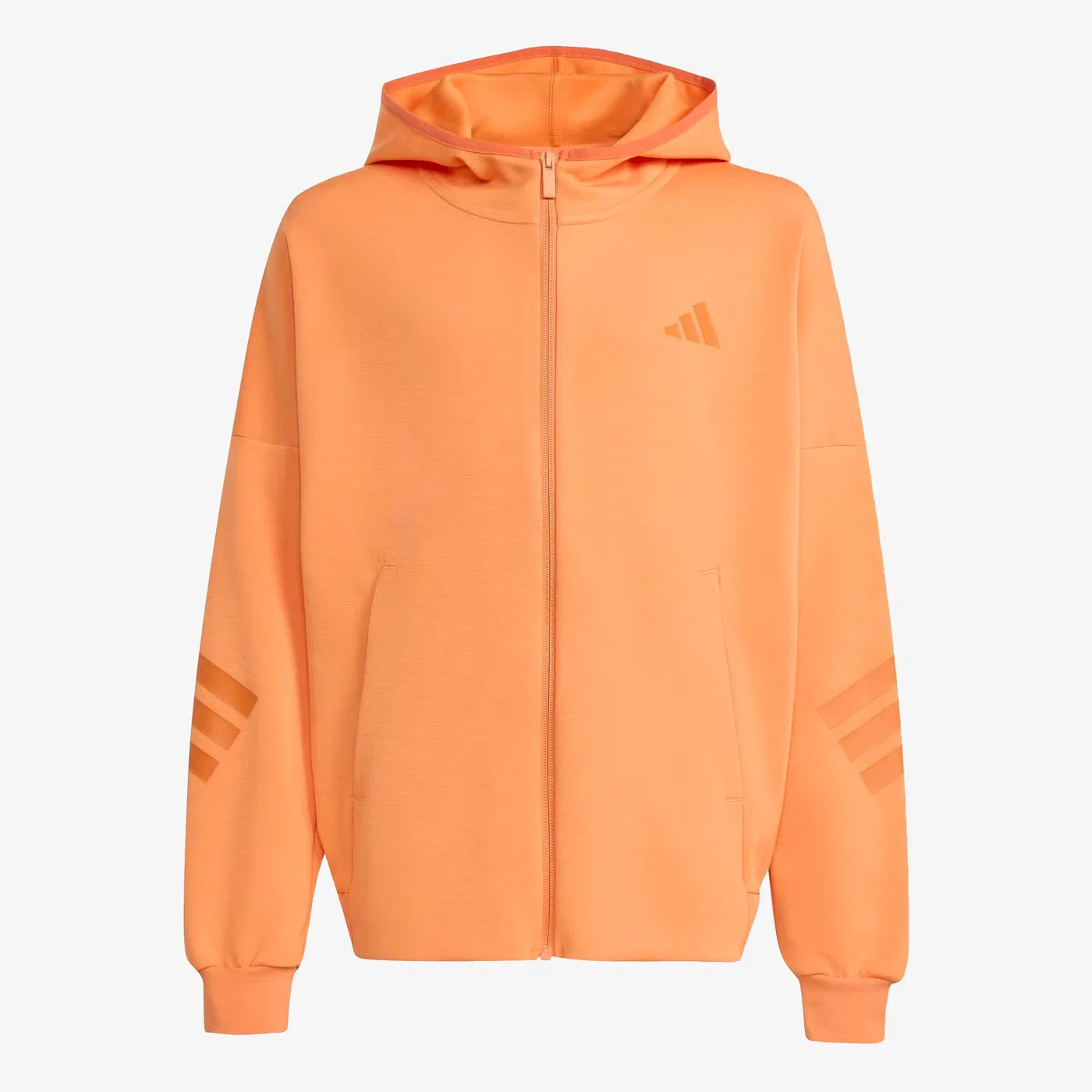 Худи на молнии Future Icons 3-Stripes Adidas, оранжевый