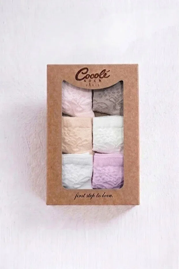 Детские носки для девочек хлопковые набор 6 пар Cocole Socks, Multicolor
