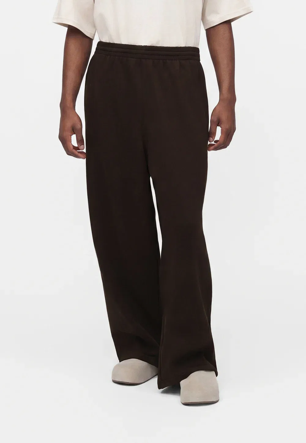 Свободные брюки унисекс Trefoil Essentials - спортивные штаны Adidas Originals, Aurora Coffee — фото 2