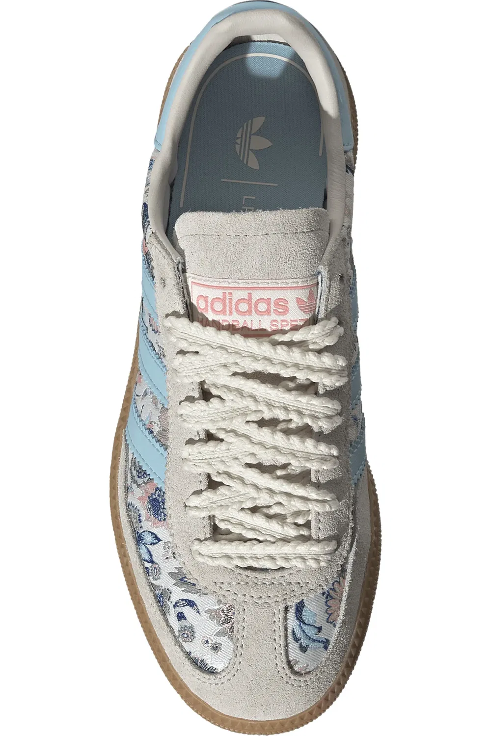 Детские кроссовки для гандбола Handball Spezial adidas, Off White/Icey Blue/Gum — фото 4