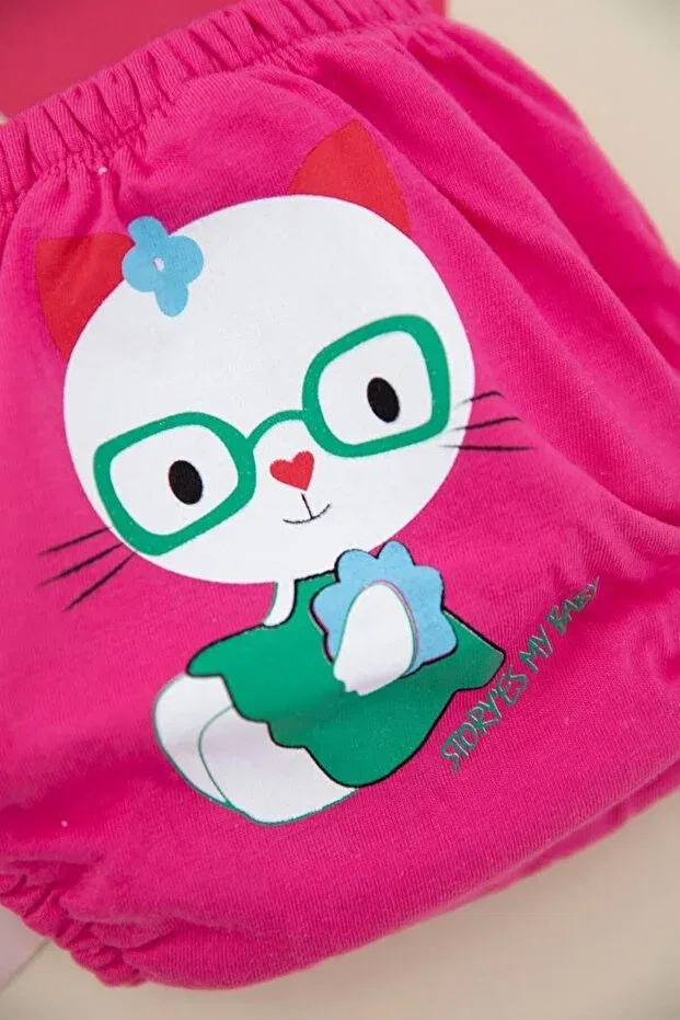 Детские трусики для девочек хлопковые Basics Bebelove, Fuchsia — фото 2