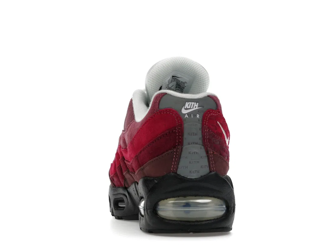 Детские кроссовки Lifestyle с цветовым блоком Nike Air Max 95 Kith El Dorado GS, El Dorado/Sail/Dark Beetroot/Rush Maroon/Dark Wine/Vintage Wine — фото 4