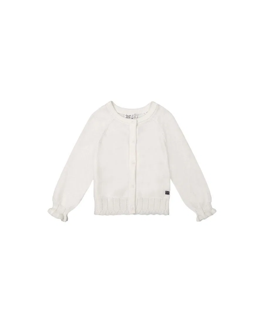 Кардиган с рюшами, модель Girls Must-Haves Deux par Deux, Off-White