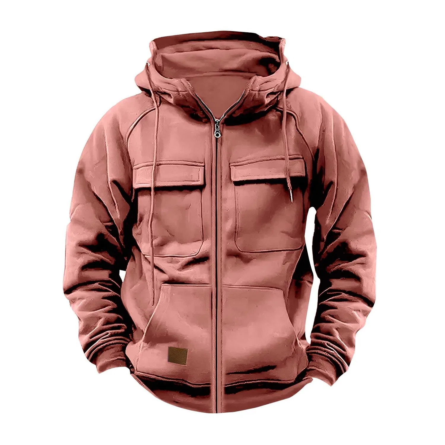 Мужское худи с принтом Cargo Oversized, Pink