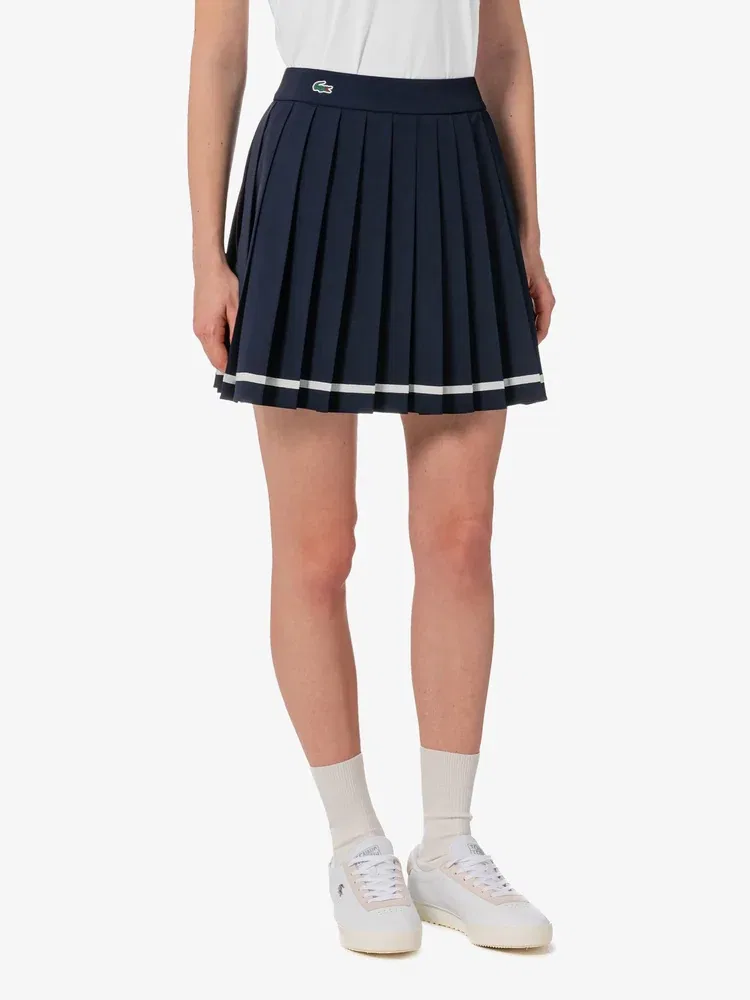 Юбка мини LACOSTE Navy с логотипом — фото 2