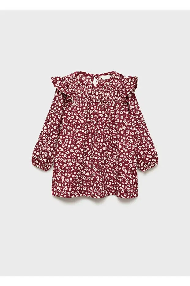 Детское платье для девочек с принтом Zeyderkids, Burgundy