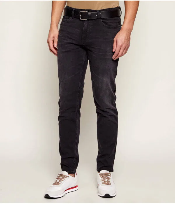 Мужские джинсы Regular Fit H-Re.Maine BOSS, черный