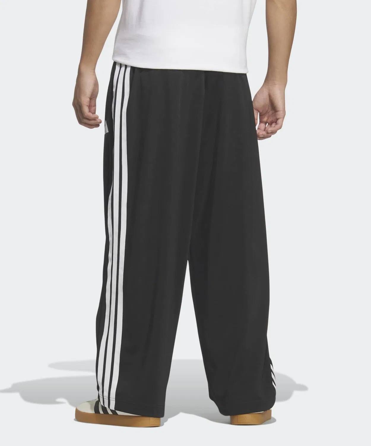 Мужские спортивные штаны свободного кроя Stadium Tricot Straight Leg, Adidas, Black/White — фото 2