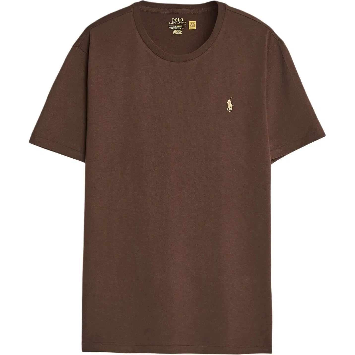 Мужская футболка с круглым вырезом Nutmeg Brown Polo Ralph Lauren, Nutmeg Brown