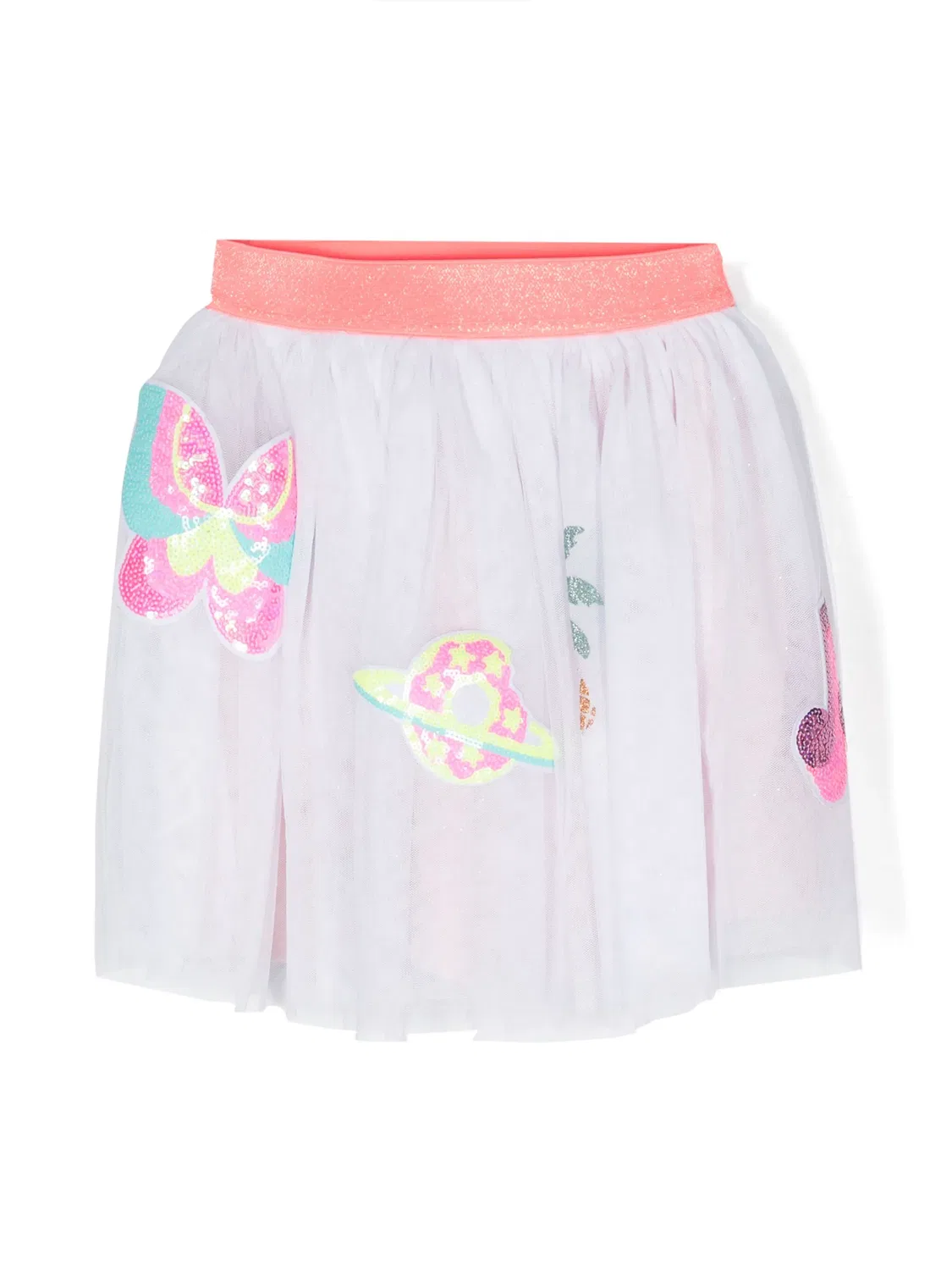 Юбка из тюля с аппликациями Billieblush, белый