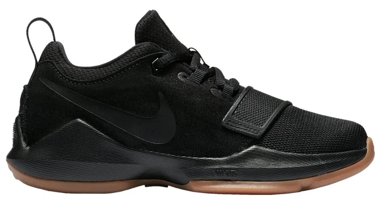 Детские баскетбольные кроссовки для мальчиков с легкой амортизацией Nike PG 1, Black/Anthracite