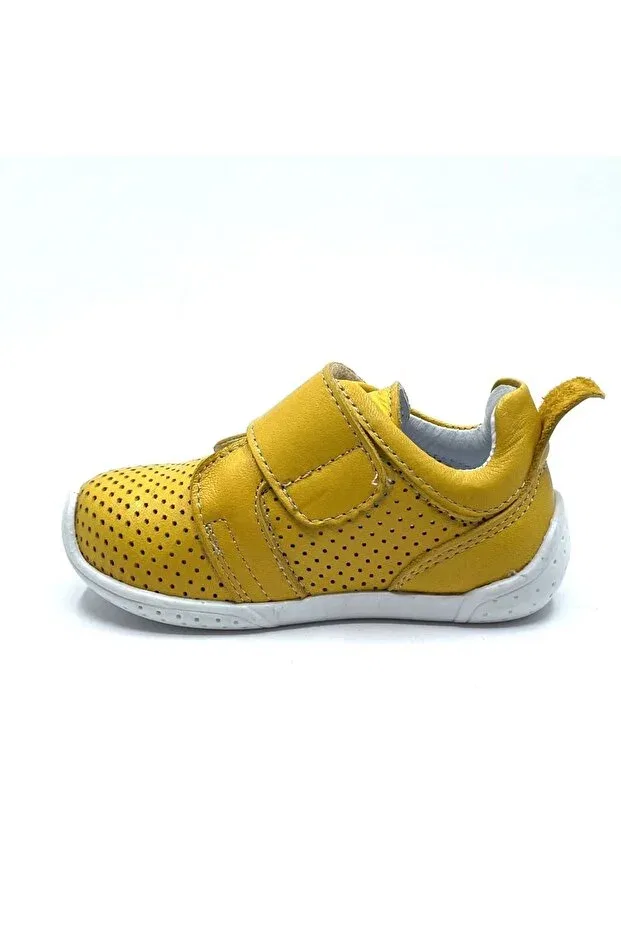 Детские туфли для девочек кожаные Perlina, Yellow — фото 3