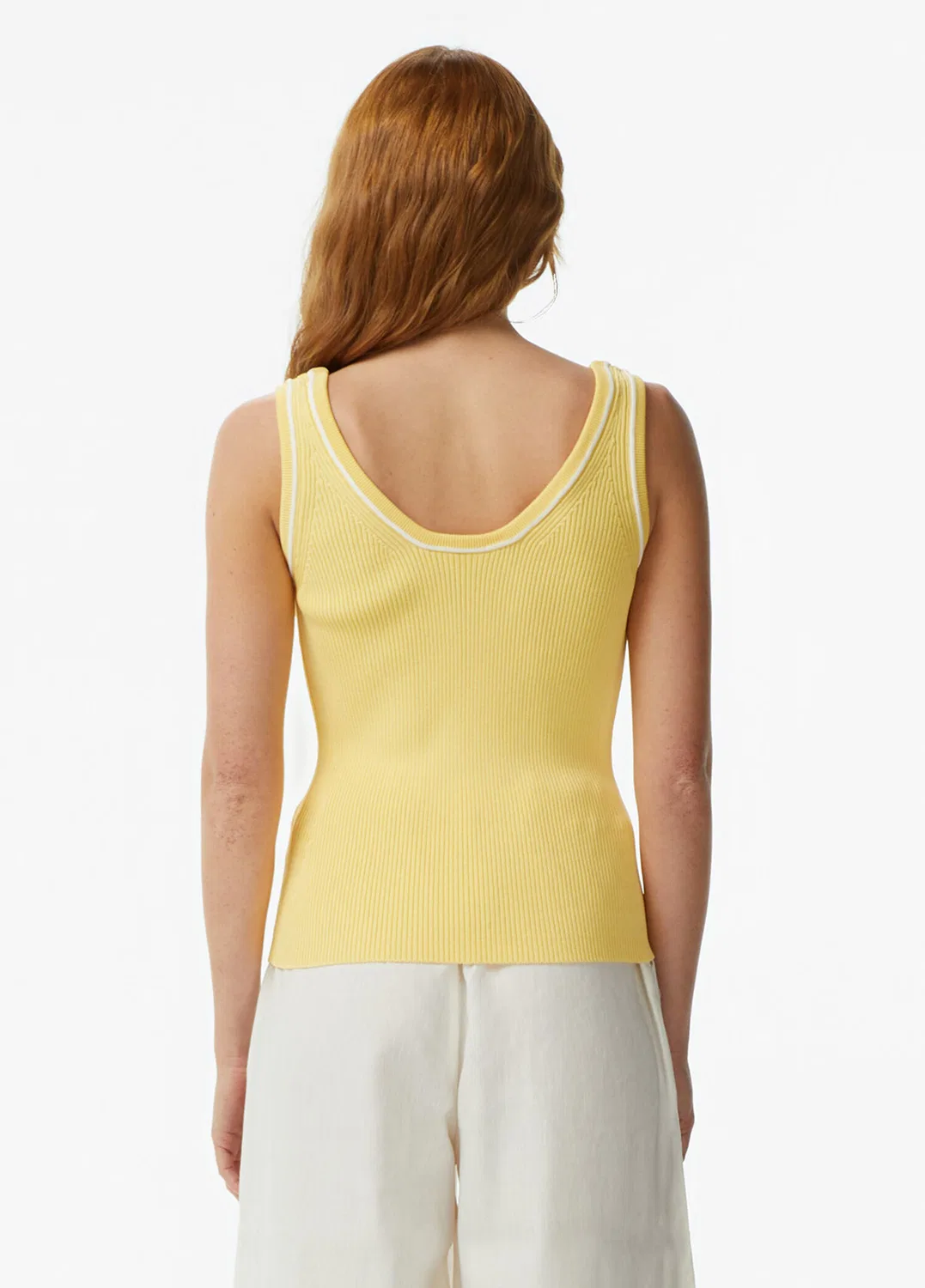 Блуза женская Lacoste Slim Fit, желтая — фото 2