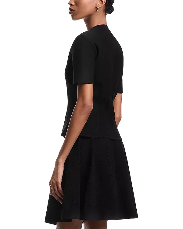 Женская куртка с коротким рукавом Emporio Armani, черный — фото 3
