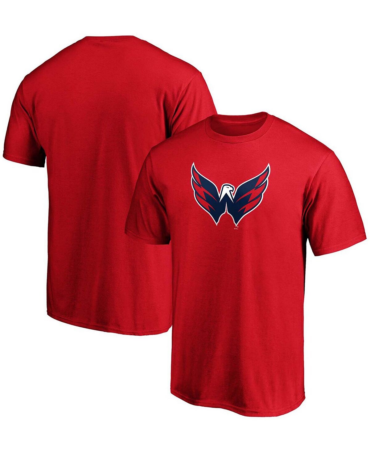 

Мужская красная футболка с логотипом washington capitals primary team Fanatics, красный