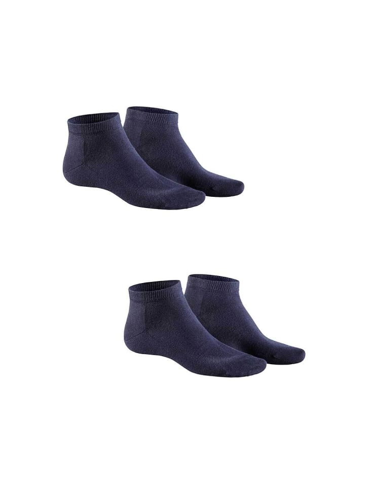 

Hudson 2 пары приятных на ощупь носков для кроссовок темно-синего меланжевого цвета