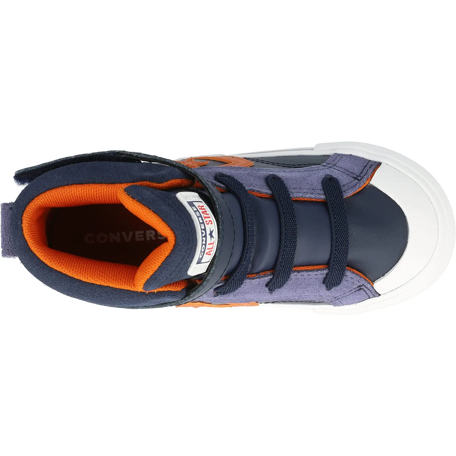 Детские кроссовки для мальчиков кожаные Pro Blaze Converse, Obsidian Blue — фото 4