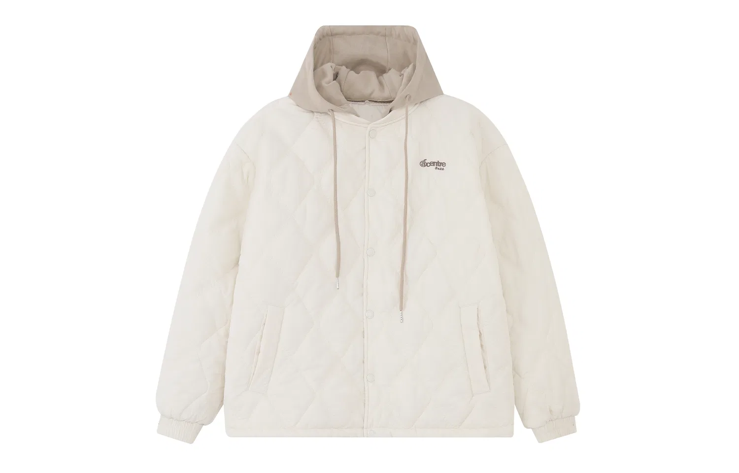 Детский пуховик с отстегивающимся капюшоном, утепленный, F426, White