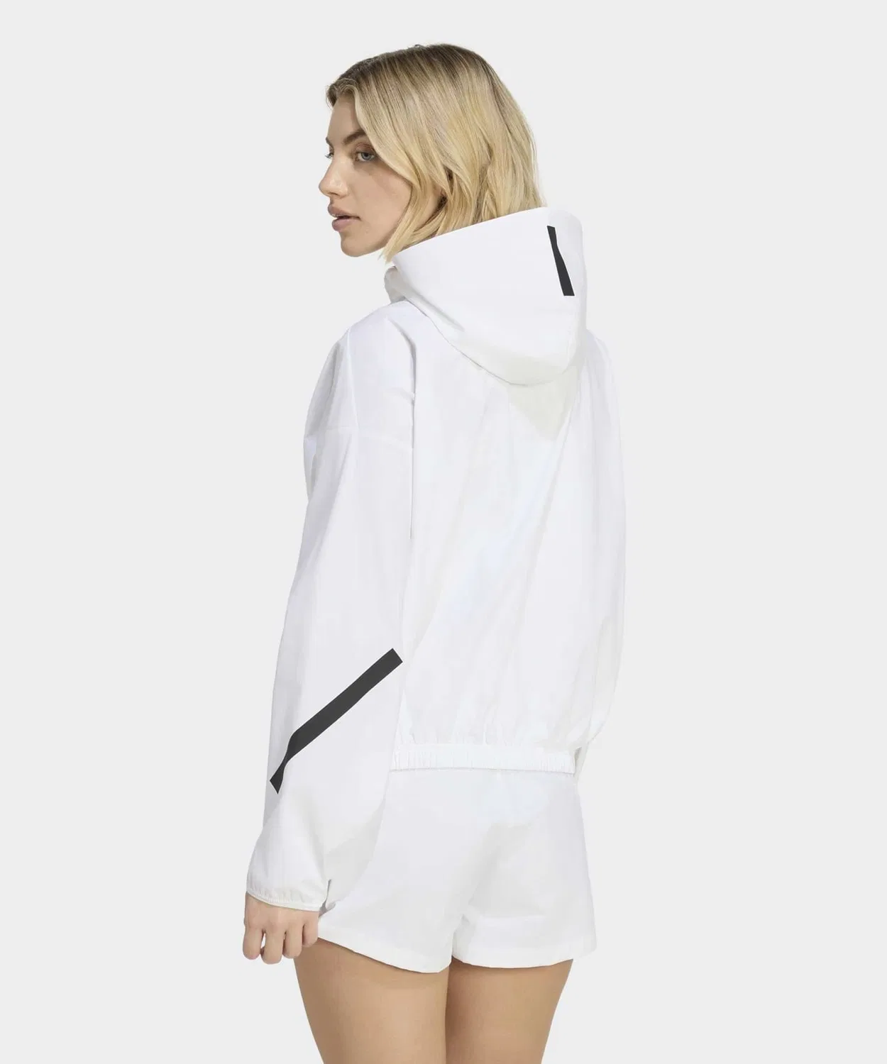 Женский джерси-топ с принтом Adidas Z.N.E. Woven, Белый — фото 2