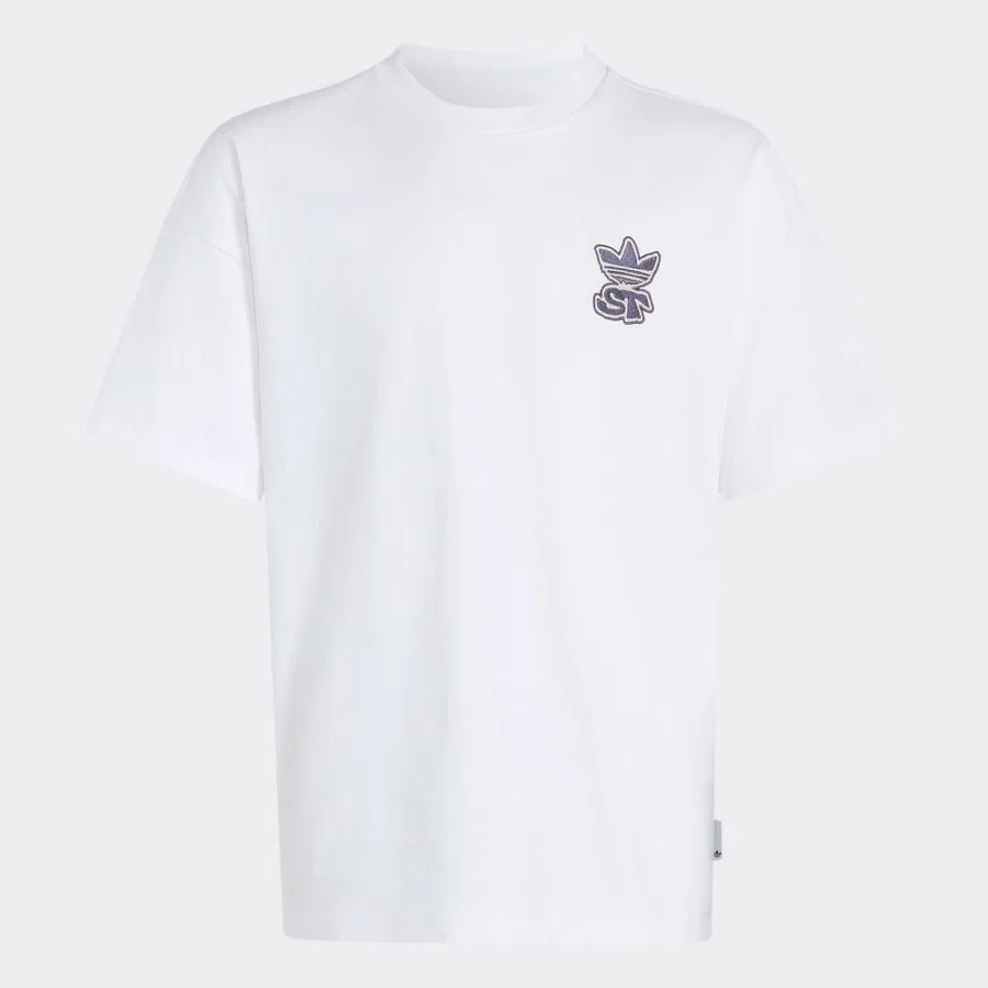 Футболка с принтом Loose Tee adidas, Белый — фото 2