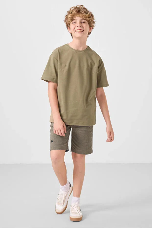 Детский спортивный костюм для мальчиков хлопковый Tommy Life, Dark Beige/Camel