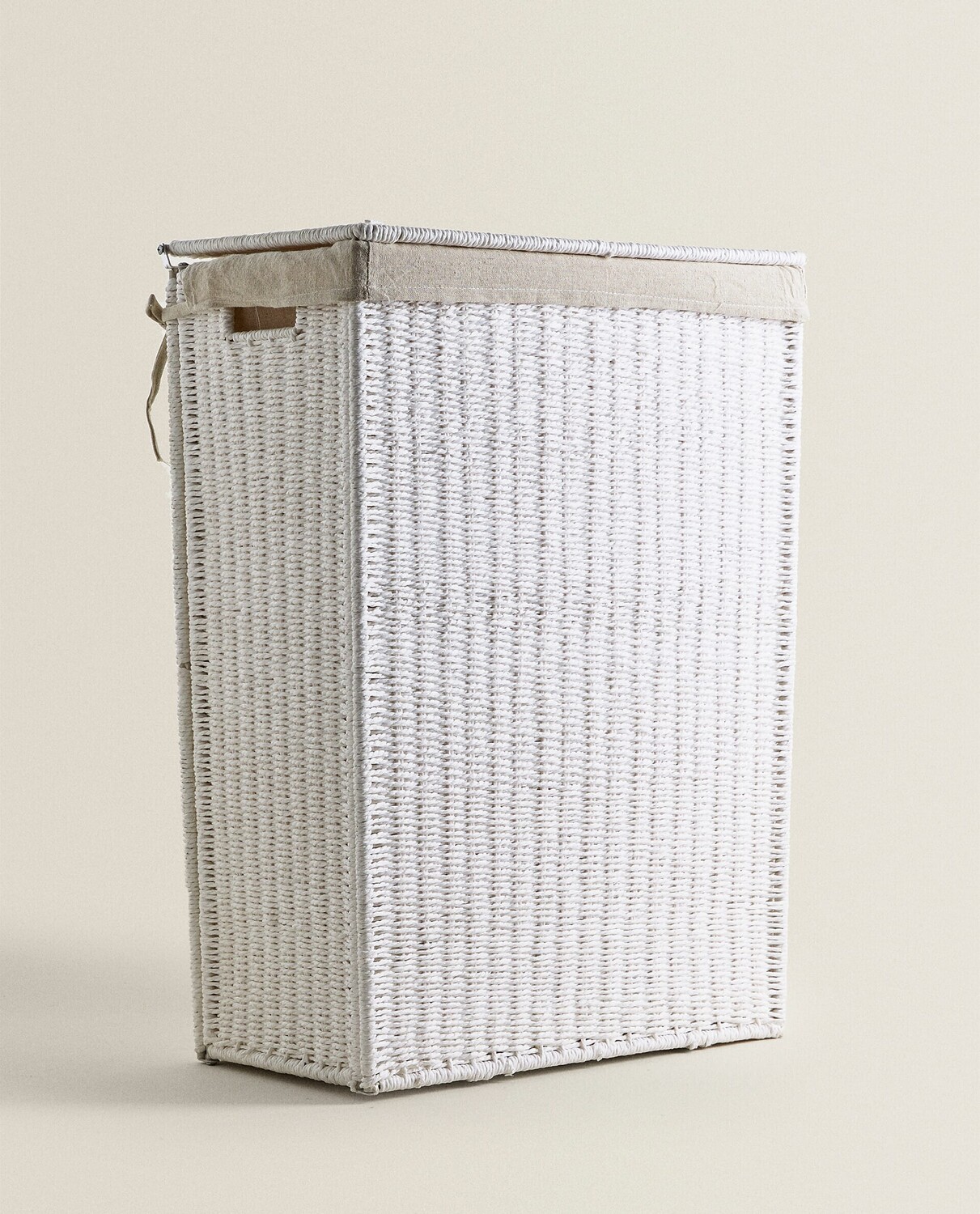 Корзина для белья Zara Home Fabric-lined, белый — фото 3