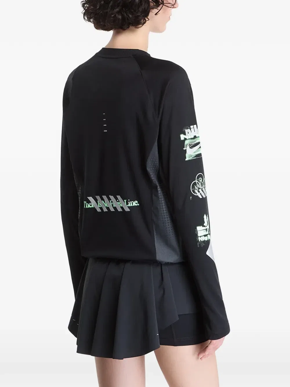 Футболка с длинным рукавом Swift Dri-FIT Nike, черный — фото 3
