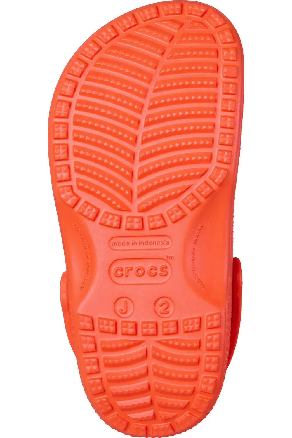 Детские клоги легкие с ремешком на пятке Classic Clog CROCS, Shocking Orange — фото 4
