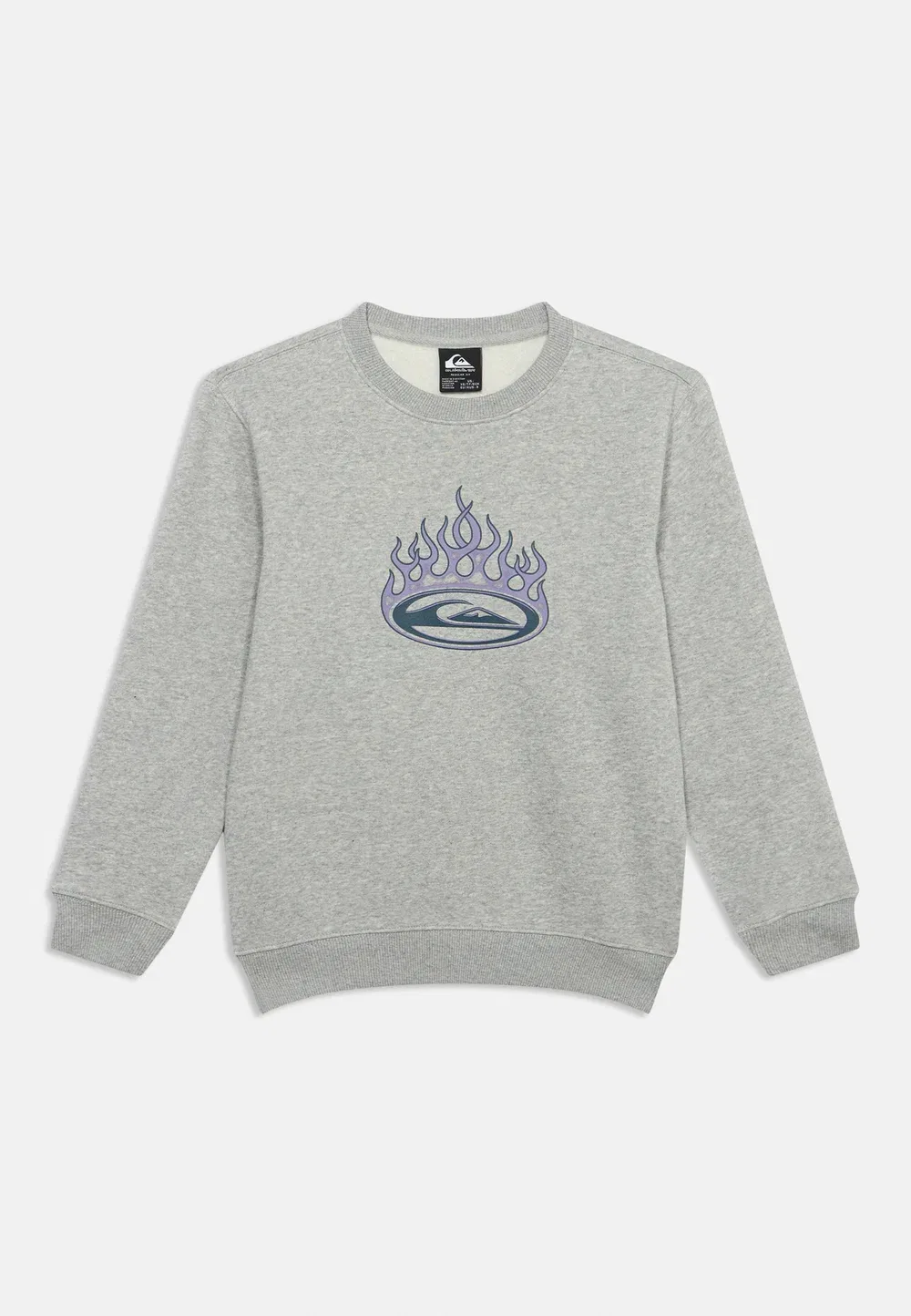 Графический принт - толстовка Quiksilver, Light Grey Heather — фото 3