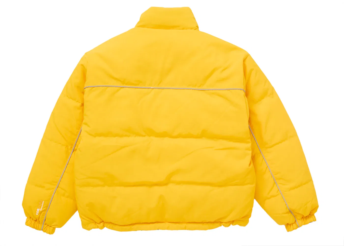 Мужская куртка-пуховик двусторонняя Supreme, Yellow — фото 3