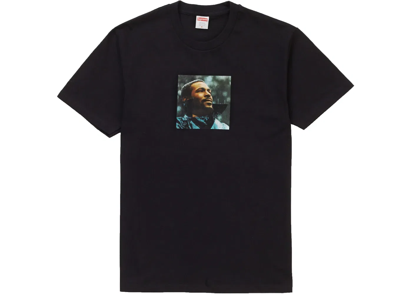 Мужская футболка с принтом Marvin Gaye Tee Supreme, Black