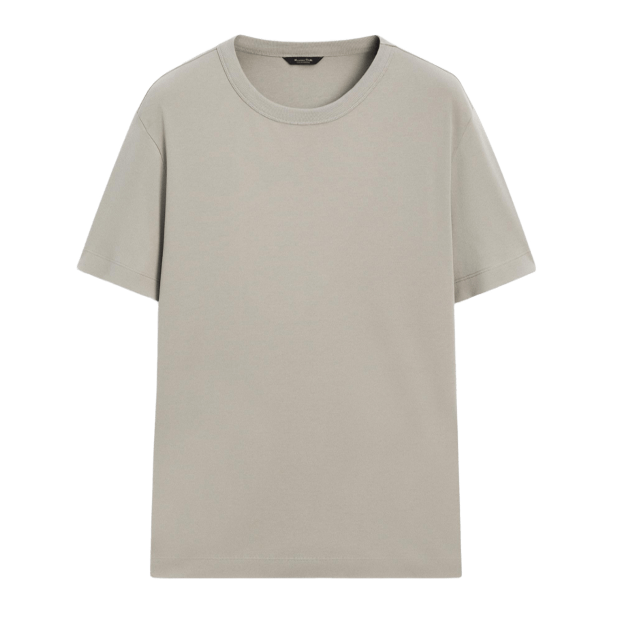 

Футболка Massimo Dutti 100% cotton short sleeve, серый