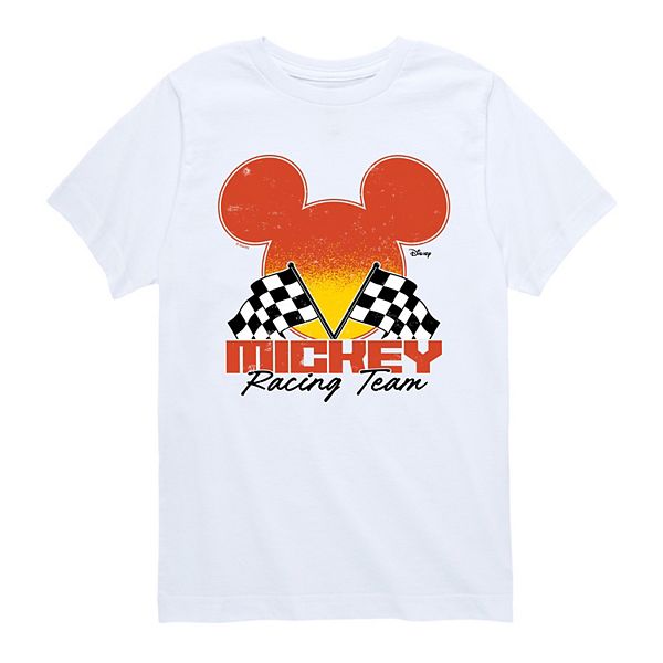 

Футболка с принтом Mickey Racing Team для мальчиков 8-20 Disney, White