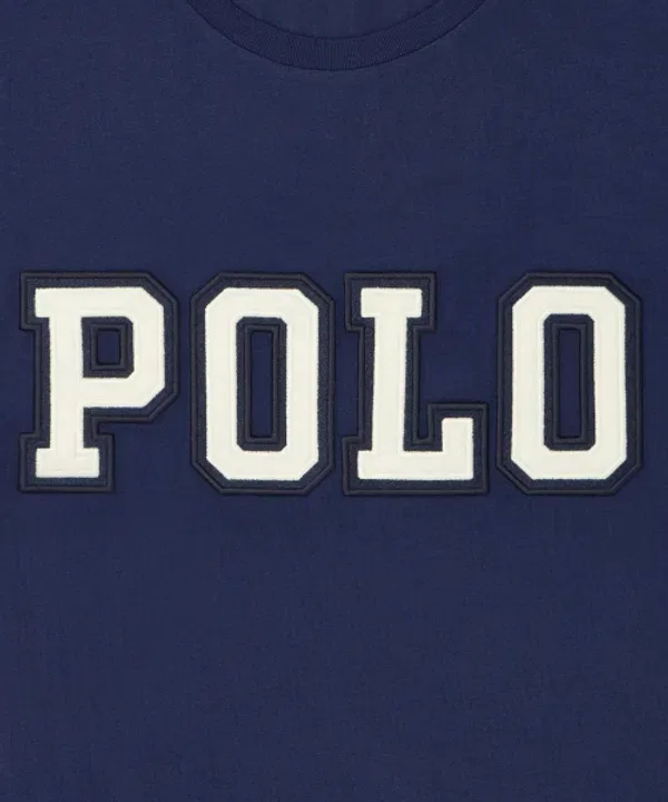 Футболка с логотипом, классический крой, Polo Ralph Lauren, темно-синий — фото 4