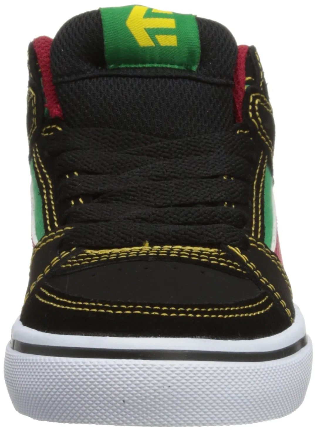 Детские кроссовки для мальчиков с принтом Kids Rvm Vulc Etnies, Black Green Black White — фото 2