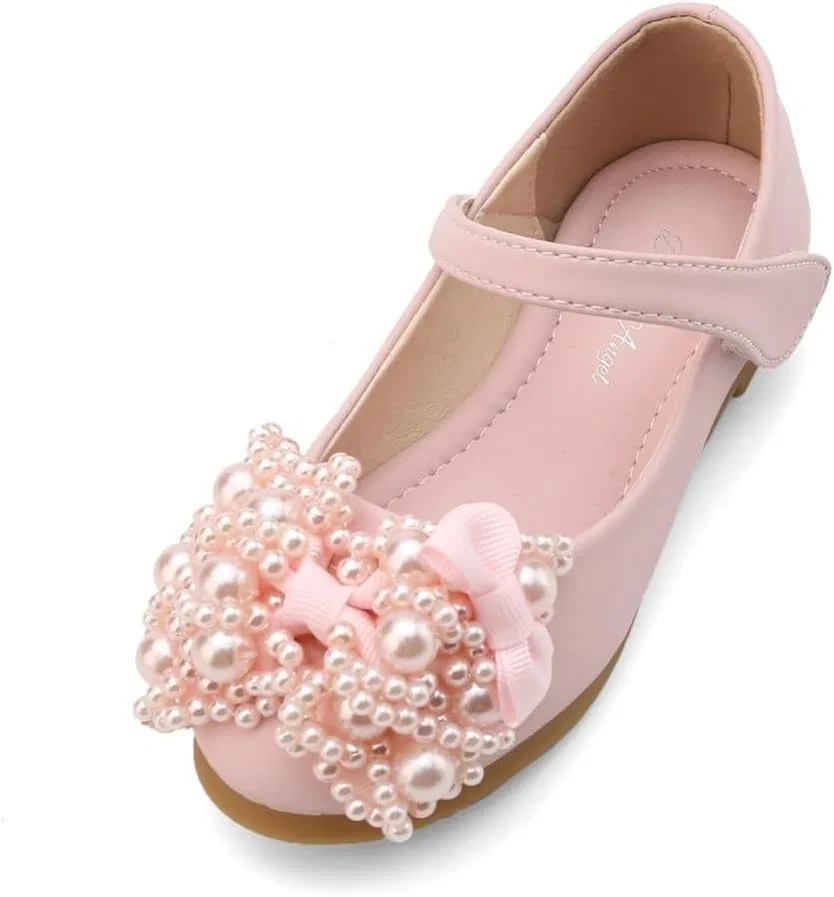 Детские туфли для девочек с блестками Mary Jane GOJERP, Pink