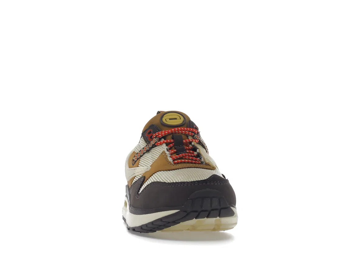Детские кроссовки с принтом Nike Air Max 1 Travis Scott Cactus Jack Nike, Baroque Brown/Lemon Drop/Wheat/Chile Red — фото 2