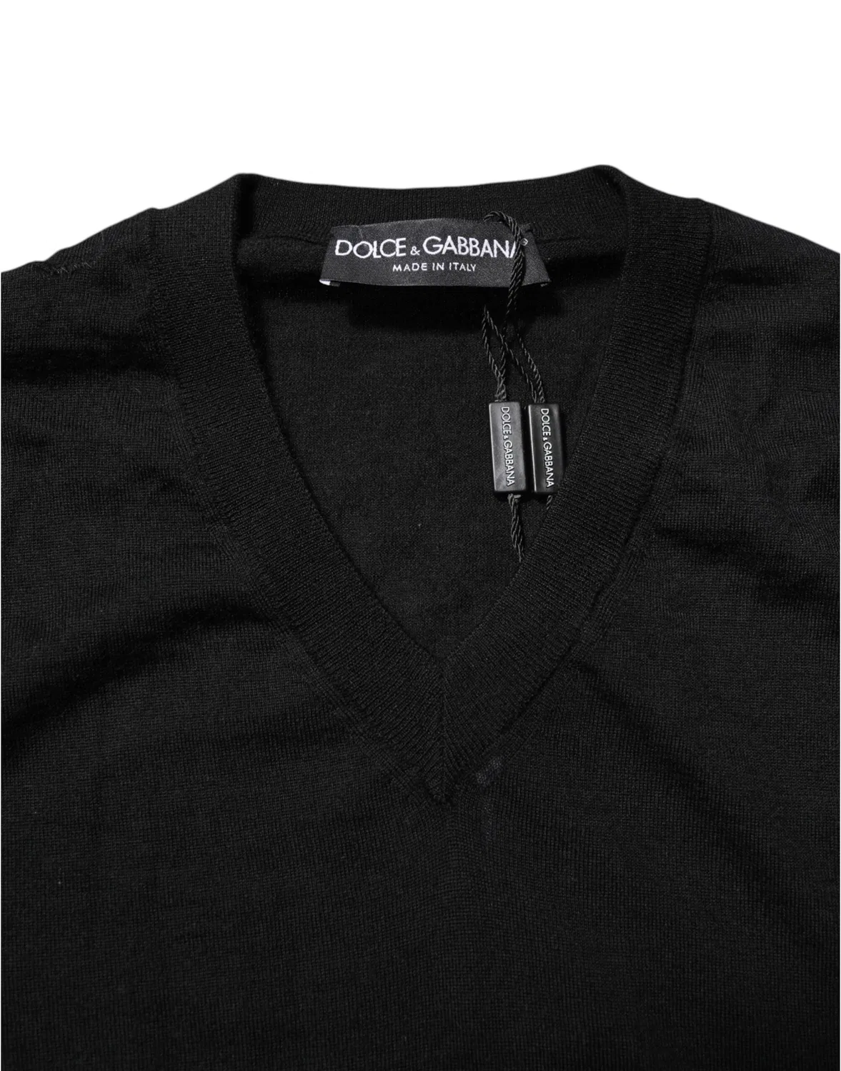 Мужской пуловер с круглым выворотом Dolce & Gabbana, Black