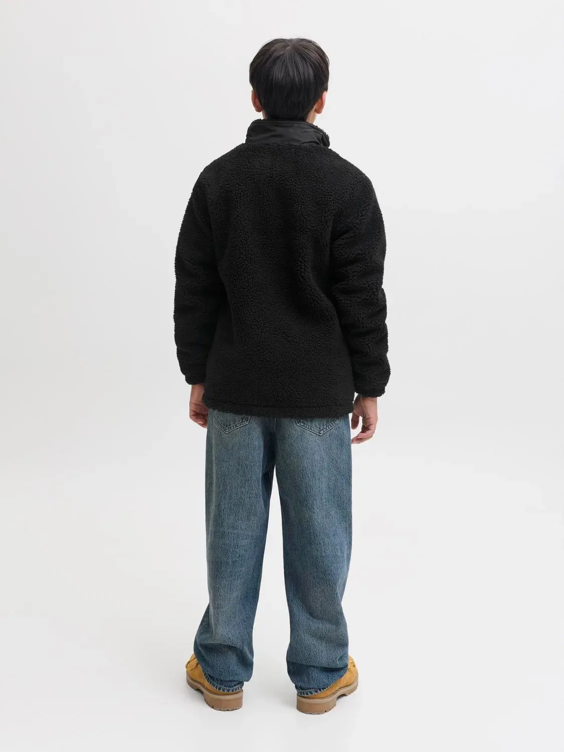 Куртка-плюшевая переходная Jjesoho Jack & Jones Junior, черный — фото 3