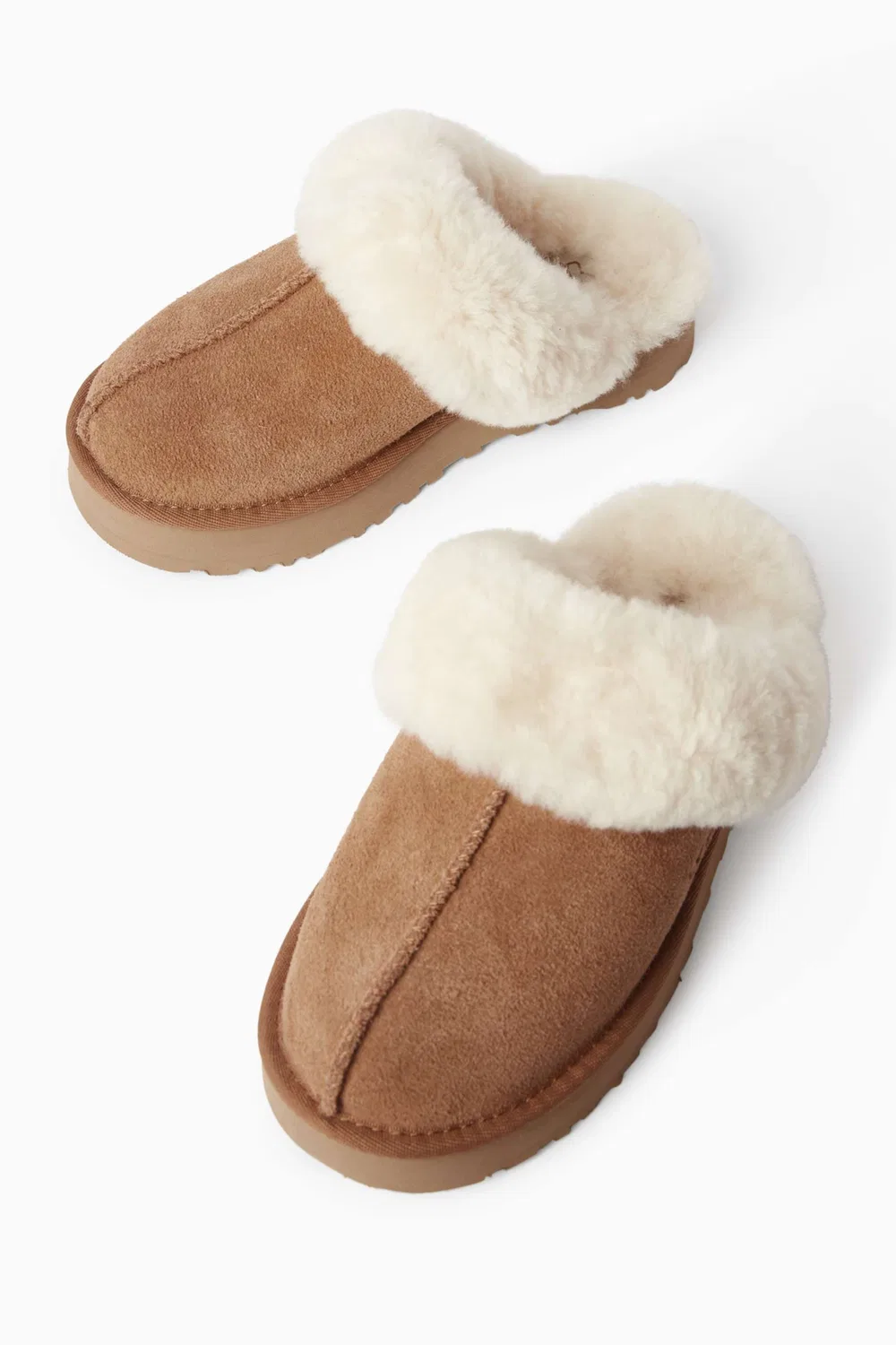 Тапочки из замши Disquette UGG, коричневый — фото 2