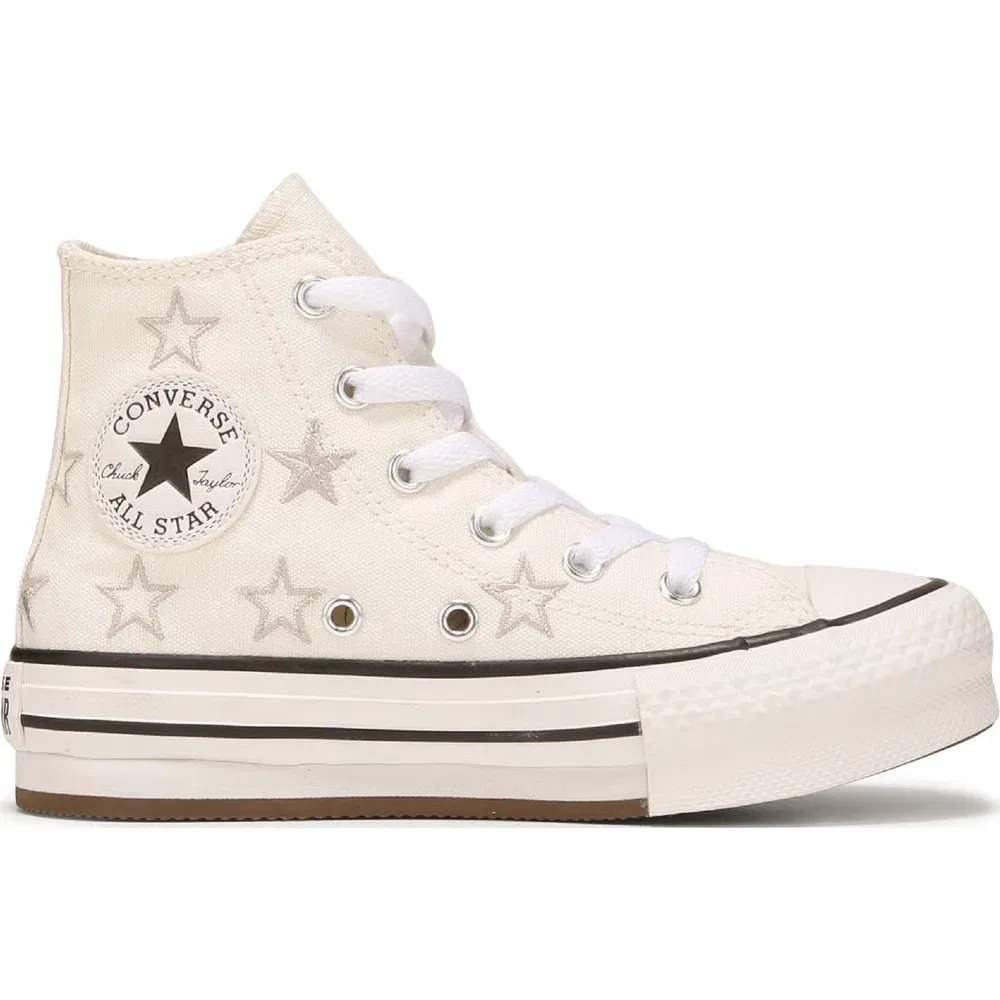 Детские высокие кеды Chuck Taylor All Star Lift Converse, Egret/Papyrus — фото 2