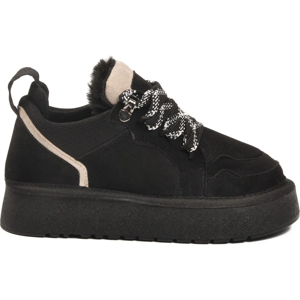 Детские спортивные кроссовки с шнуровкой, Black Suede Ayakmod