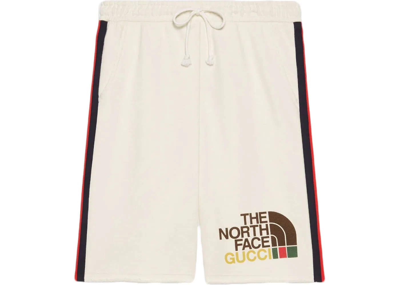 Мужские шорты с принтом Web Gucci x The North Face, Beige